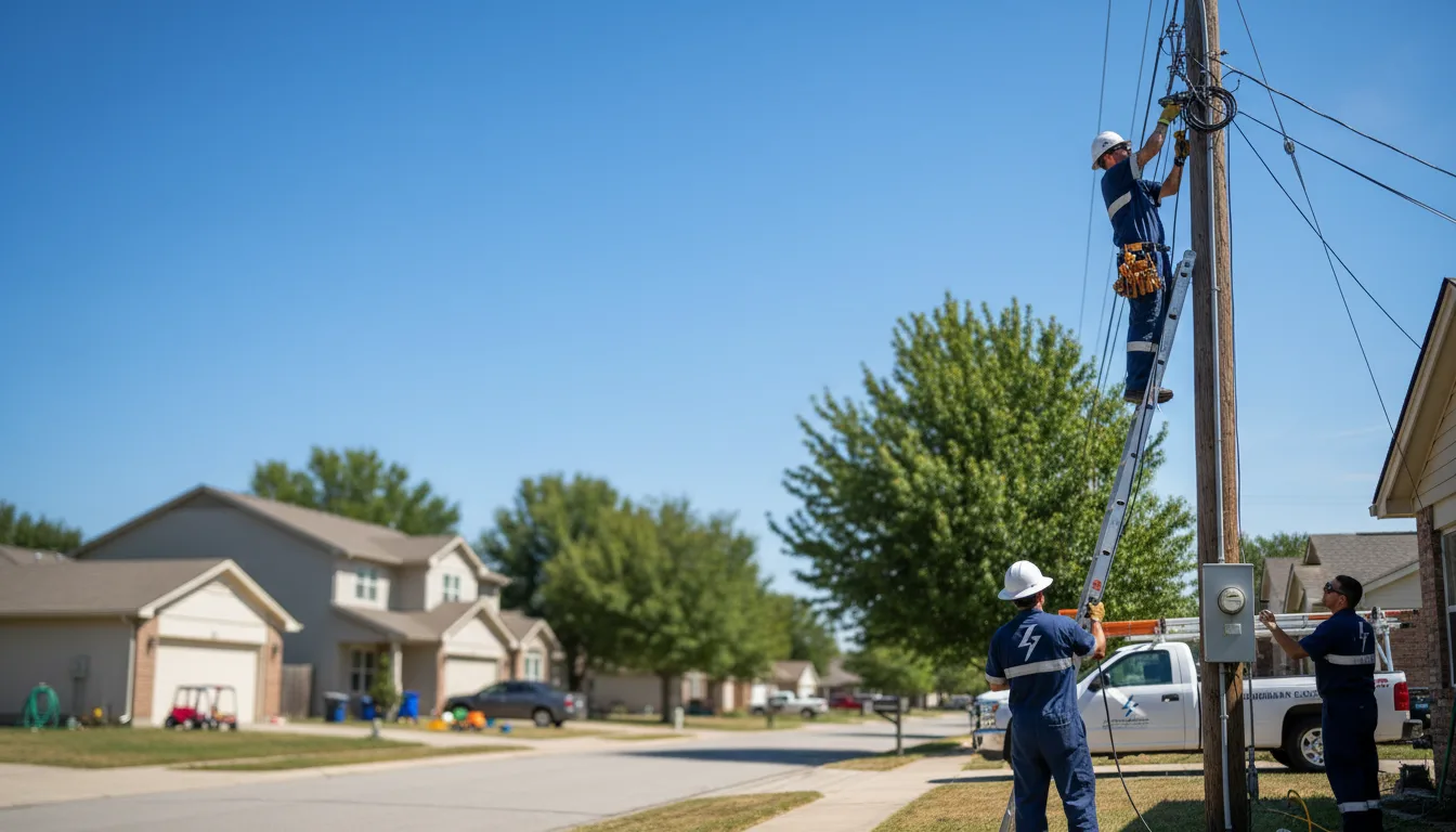 Residential electrician providing installation services in Oquawka, IL